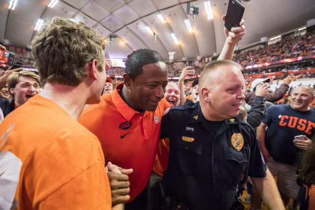 Syracuse’s Dino Babers Delivers Electrifying Locker Room Speech Following Clemson Win (Video)