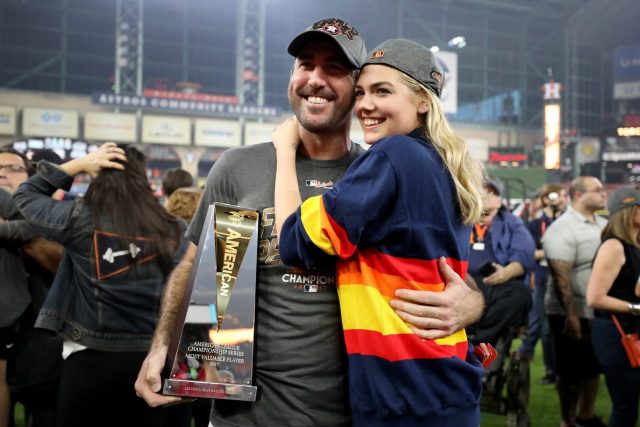 Kate Upton Celebrates With Houston Astros ALCS MVP Justin Verlander (Video)