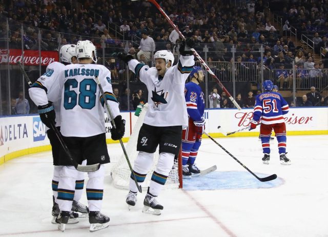 New York Rangers Eaten Alive By Sharks, Lose 4-1 At The Garden