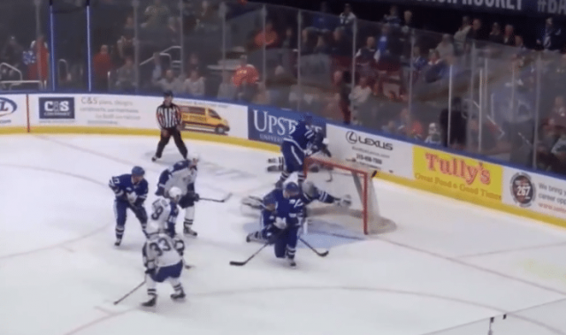 Toronto Marlies Goalie Garret Sparks Makes Jaw-Dropping Saves vs. Syracuse (Video)