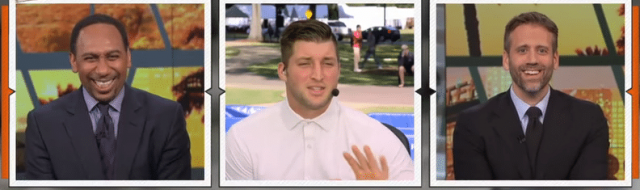 Tim Tebow Tells ESPN’s Stephen A. Smith To Calm Down (Video)