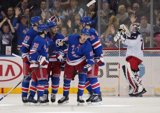 Mika Zibanejad’s 3 Assists Help New York Rangers Edge Columbus (Highlights)