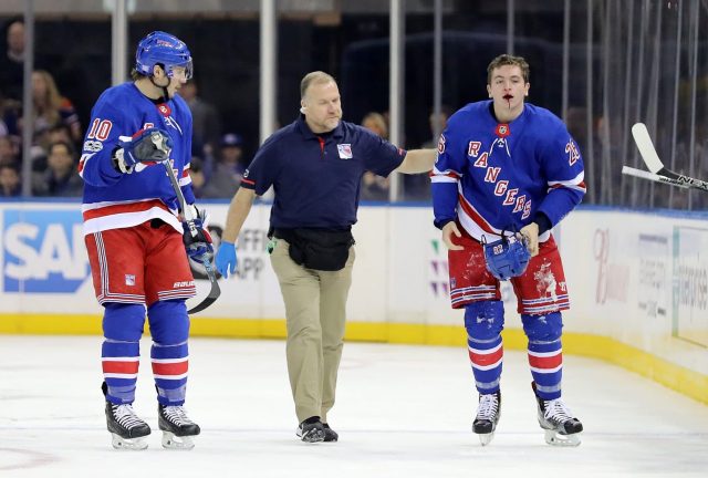 New York Rangers Report, 11/14/17: Jimmy Vesey’s Lip, Brendan Smith Out Again