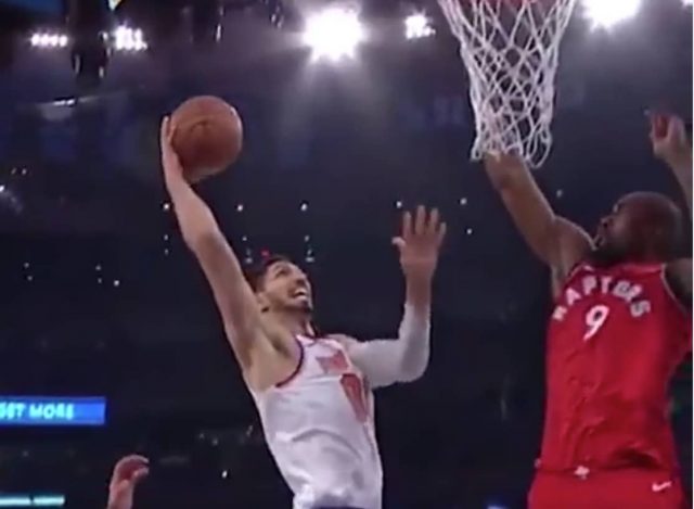 The Knicks Bench Loves Enes Kanter’s Dunk On Serge Ibaka (Video)