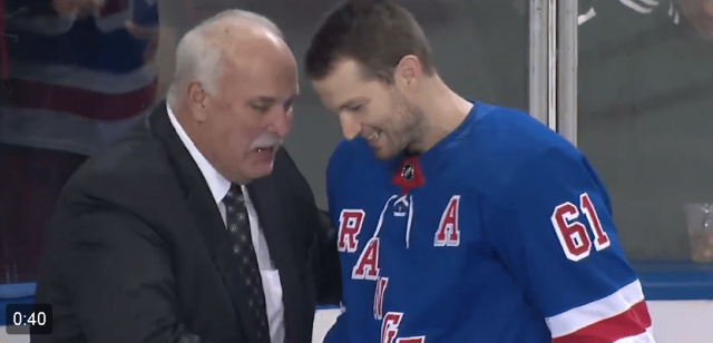 Rangers Legend John Davidson Returns To MSG To Honor Rick Nash (Video)