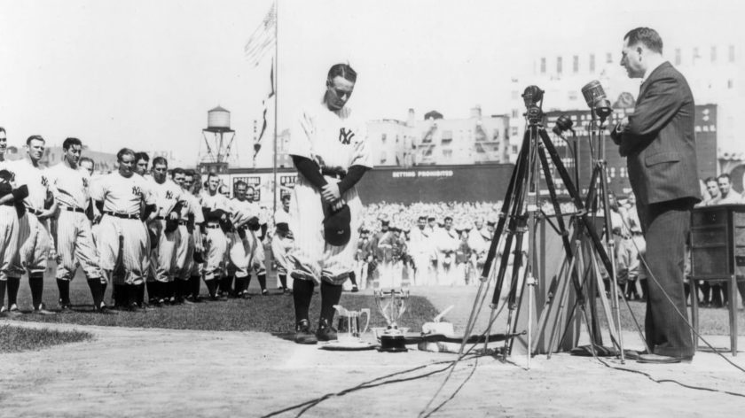 Watch: Lou Gehrig’s legendary speech at Yankee Stadium