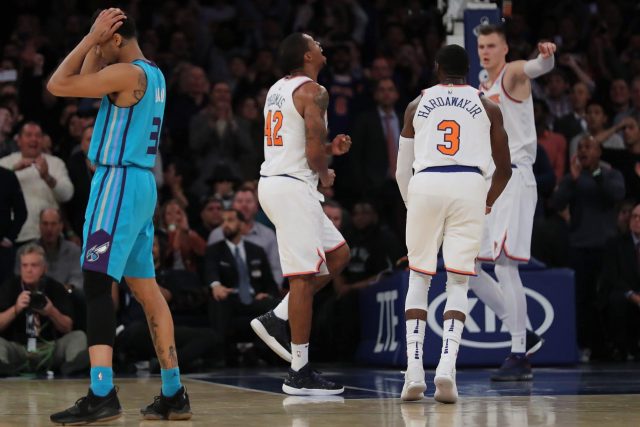 Kristaps Porzingis Tim Hardaway Jr. New York Knicks