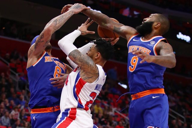 Knicks lose in Detroit despite strong performances from KP and Kanter (Highlights)