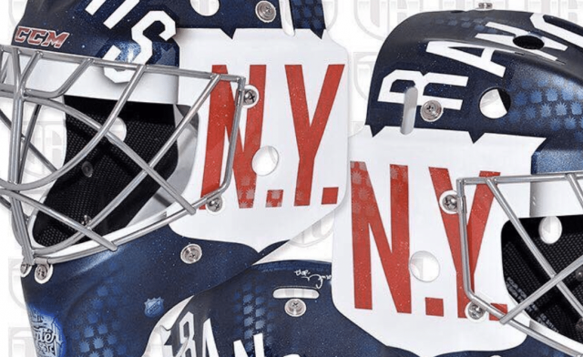 New York Rangers: Ondrej Pavelec’s ‘Winter Classic’ mask is fresh (Photo)