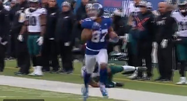 Sterling Shepard scores on a 67 yard catch and run (Video)
