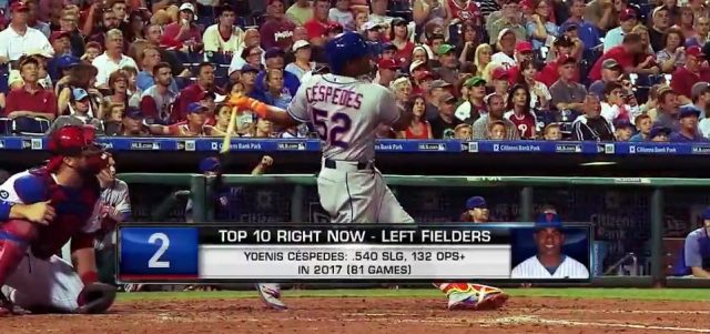YO!: Mets Yoenis Cespedes named second-best left fielder in MLB (Video)