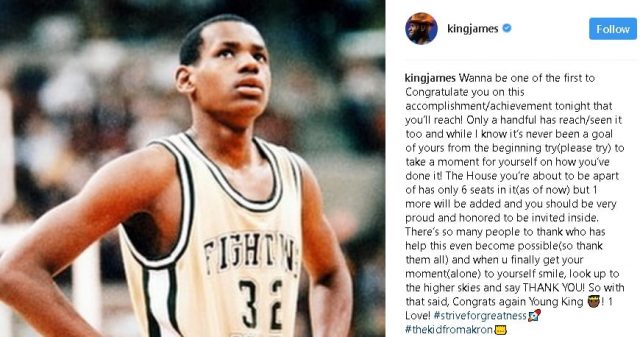LeBron James congratulates himself on milestone he hasn’t reached