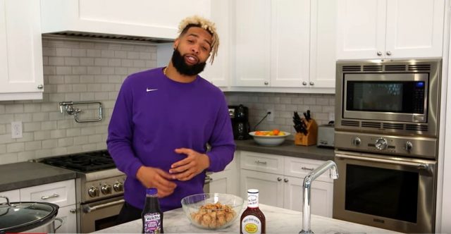 Giants’ Odell Beckham Jr. shares favorite his Super Bowl recipe (Video)