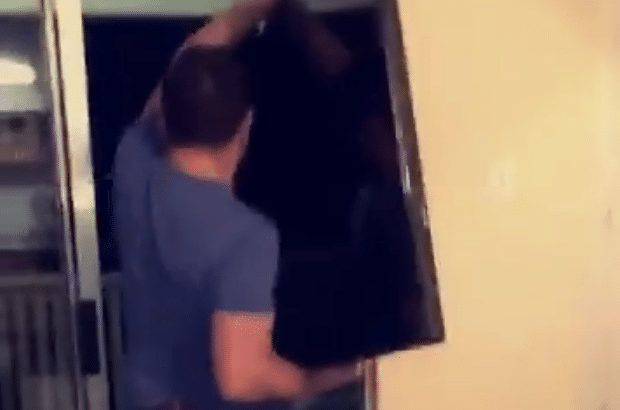 New Orleans Saints fan throws 65-inch TV off balcony in fit of rage (Video)