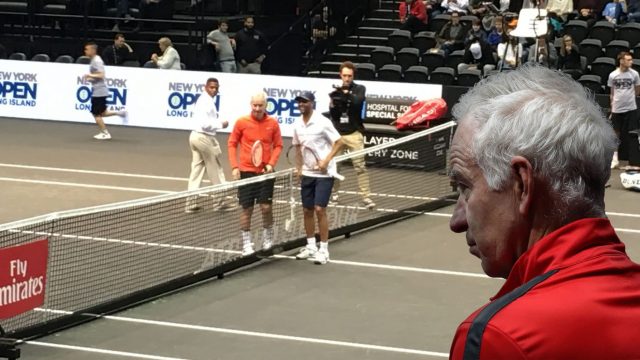 John McEnroe returns to Nassau Coliseum at the New York Open