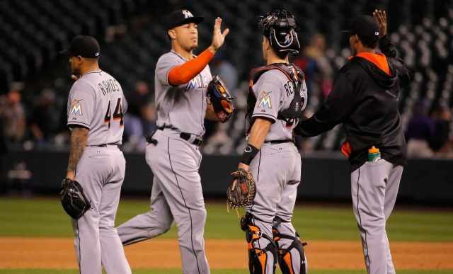 A house divided: Giancarlo Stanton could be living with AJ Ramos