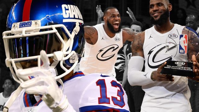 New York Giants WR Odell Beckham Jr. wakes up to gifts from LeBron James (Video)