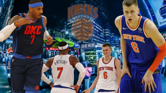 Kristaps Porzingis Carmelo Anthony New York Knicks