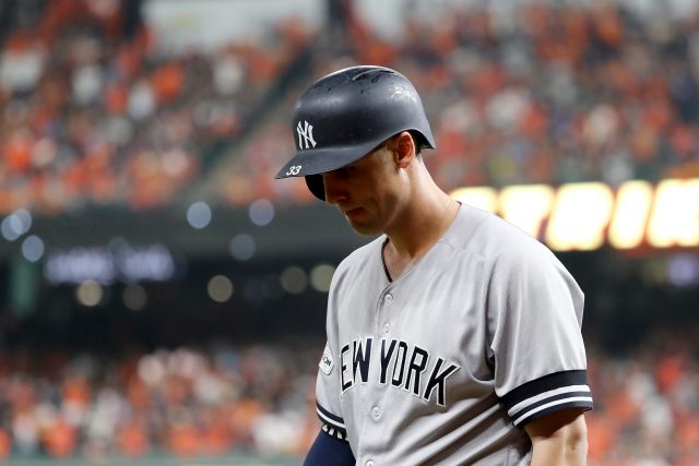 New York Yankees: Greg Bird scratched from Saturday’s start (Report)