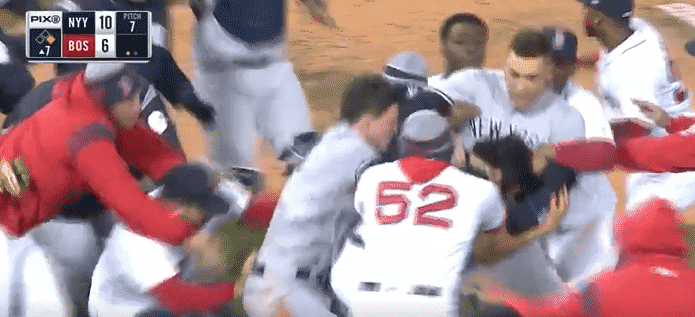 New York Yankees-Boston Red Sox rivalry is back with one hit batsman