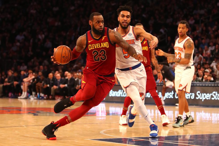 LeBron James trolls New York Knicks with ‘I’m King’ sneakers