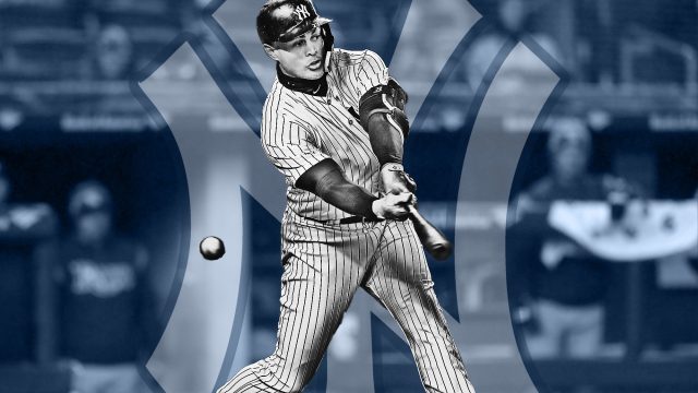 New York Yankees OF Giancarlo Stanton hears the boos at The Stadium