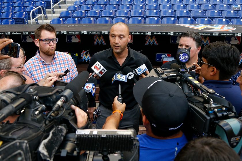 New York Yankees: Derek Jeter won’t be present at Yanks-Marlins series