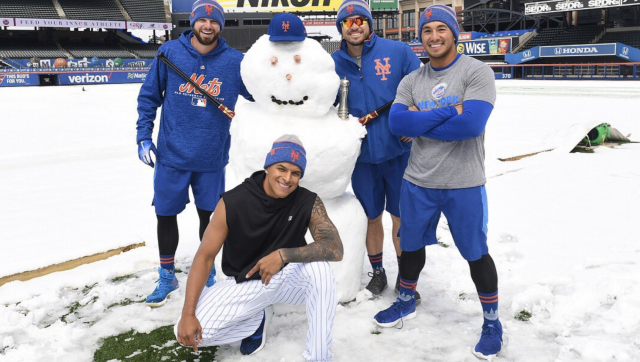 New York Mets, A.J. Ramos build Salty the Snow Met at Citi Field