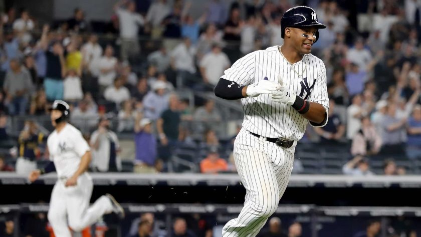 New York Yankees 3B Miguel Andujar wins game with walk-off bloop (Video)