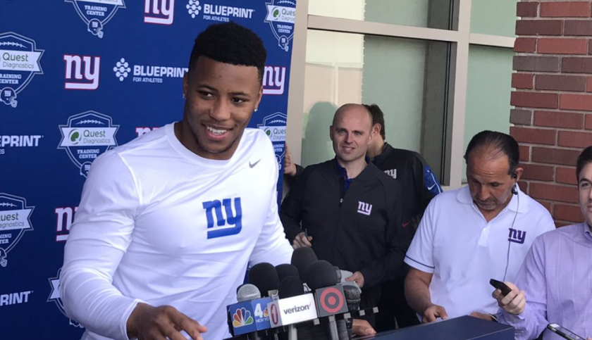New York Giants rookie minicamp notes: Saquon Barkley as good as advertised