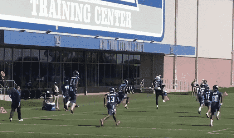 New York Giants: Odell Beckham Jr. participates in OTA (Video)