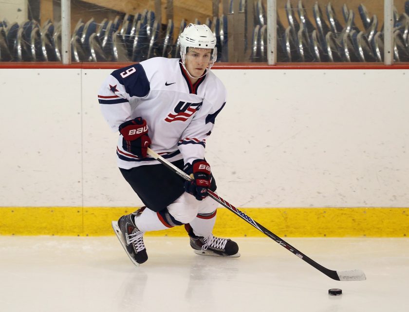 Sweden v USA White - 2014 USA Hockey Junior Evaluation Camp, Ryan Hitchcock, Lake Placid