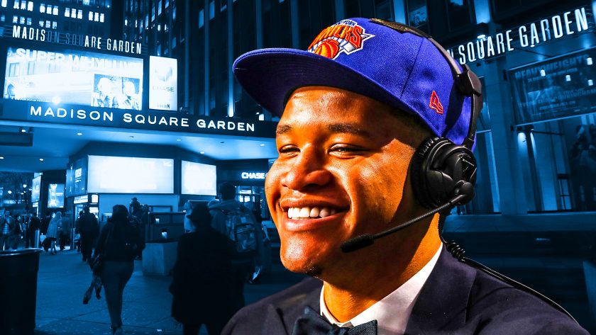 New York Knicks and Kevin Knox fit like a perfect basketball glove