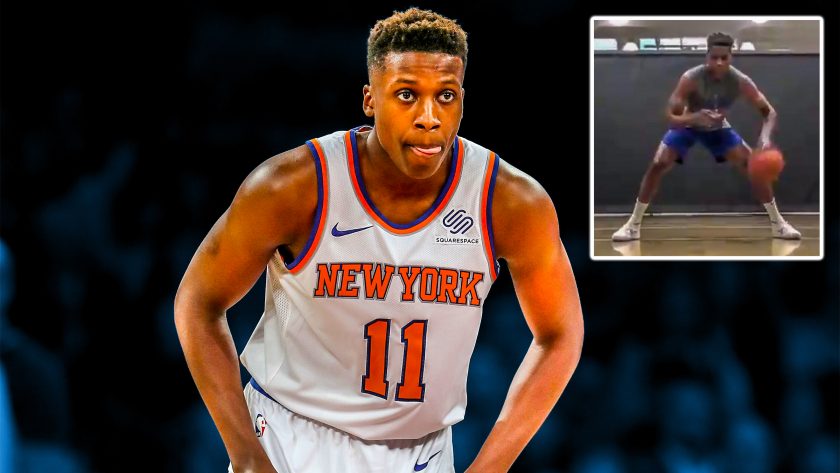 New York Knicks PG Frank Ntilikina working on those handles (Video)