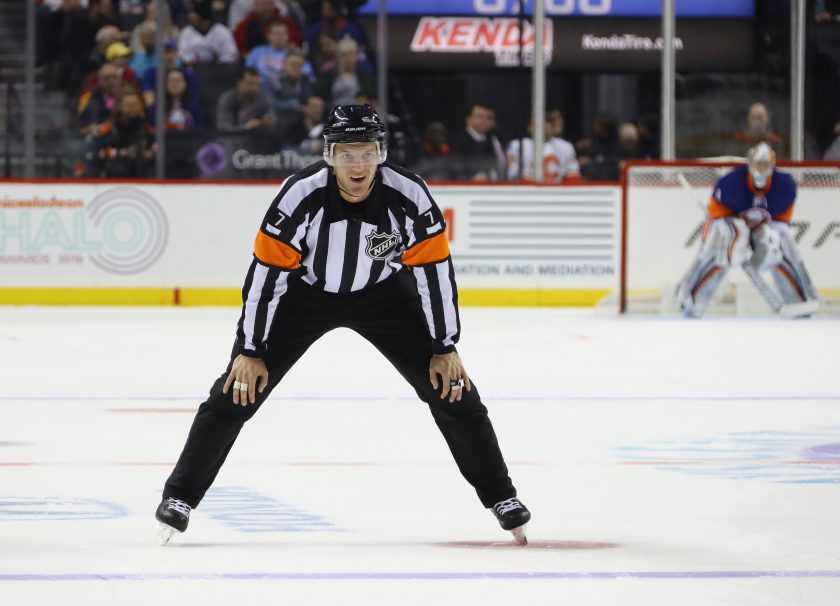 NHL referee Garrett Rank puts his stripes aside for a shot at a lifelong dream