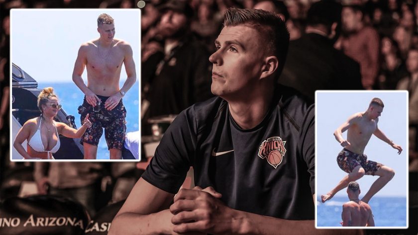New York Knicks’ Kristaps Porzingis is ‘rehabbing’ in creative style