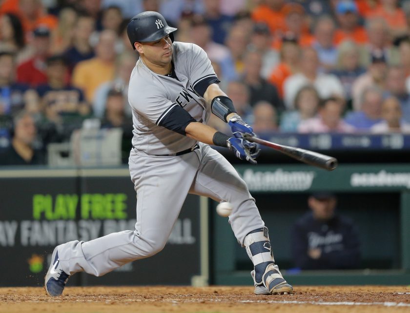 New York Yankees resting the struggling Gary Sanchez