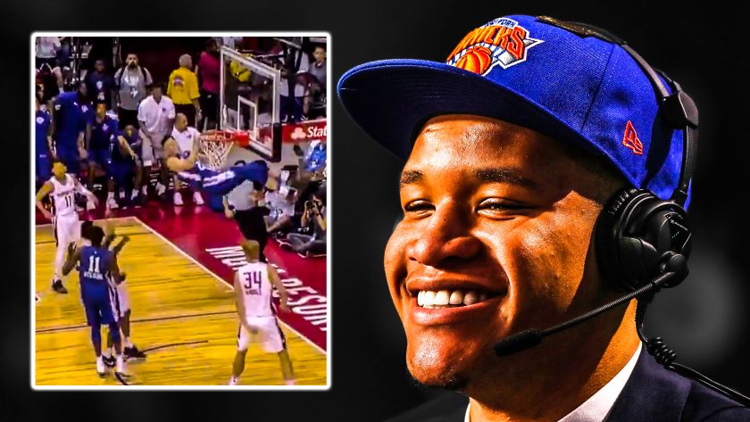New York Knicks rook Kevin Knox throwing a dunk party at Summer League (Highlights)