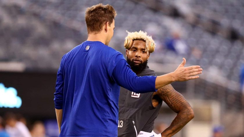 New York Giants: Eli Manning, Odell Beckham Jr. stay after practice (Video)