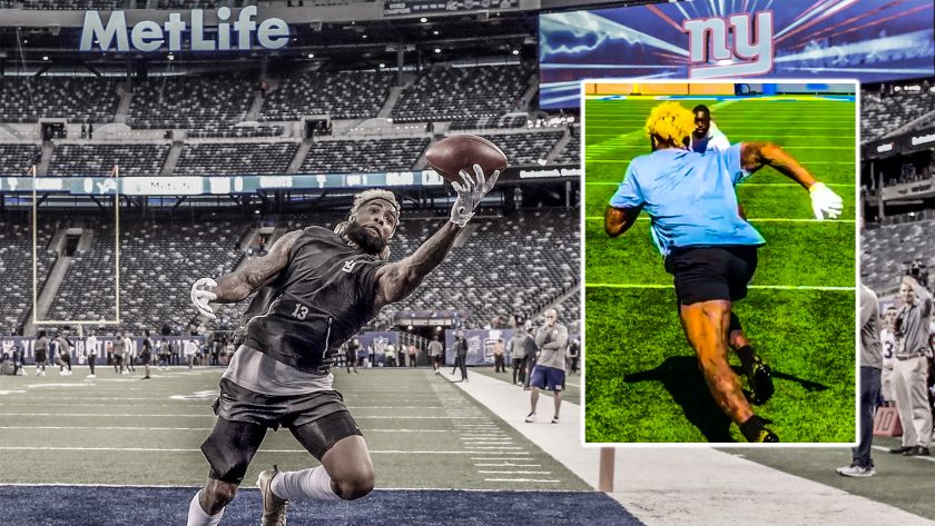 New York Giants: Summer of Odell continues as WR showcases route running (Video)