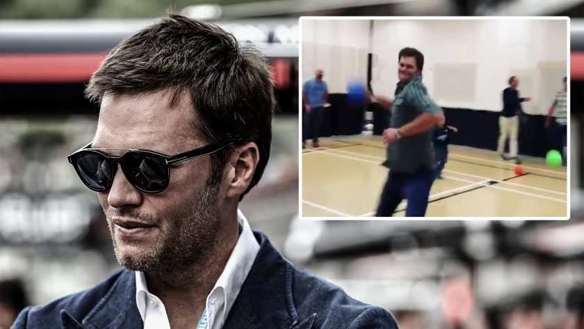 Tom Brady savagely drills own mom during dodgeball game (Video)