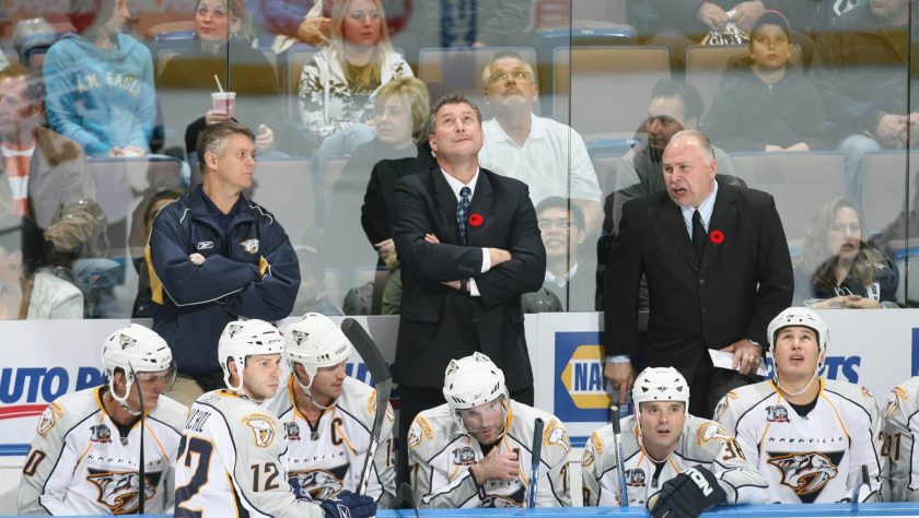 Mitch Korn, Barry Trotz, Lane Lambert, Nashville Predators