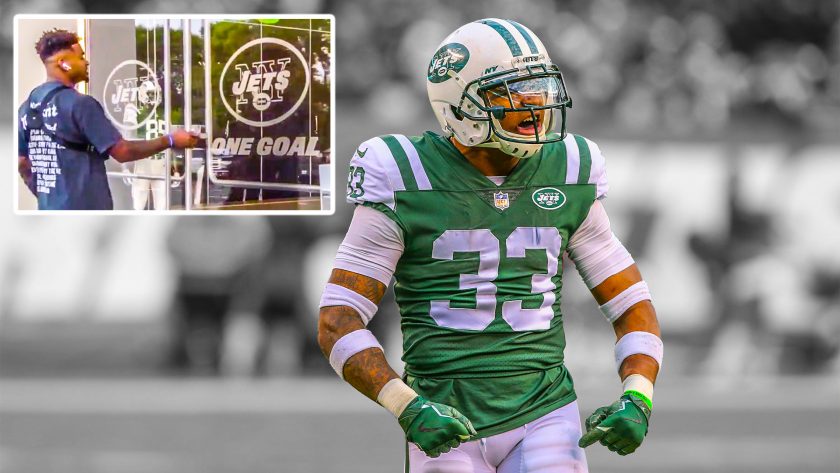 New York Jets safety Jamal Adams hilariously locked out of building (Video)