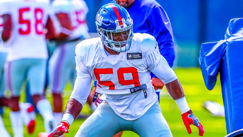 New York Giants LB Lorenzo Carter reveals his harshest critic, discusses attacking (Interview)