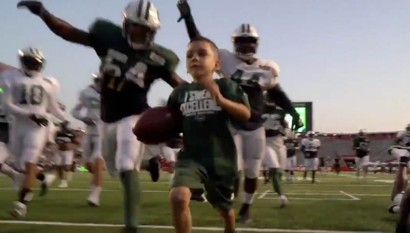 New York Jets: Pediatric cancer survivor Gio Toribio scores epic touchdown (Video)
