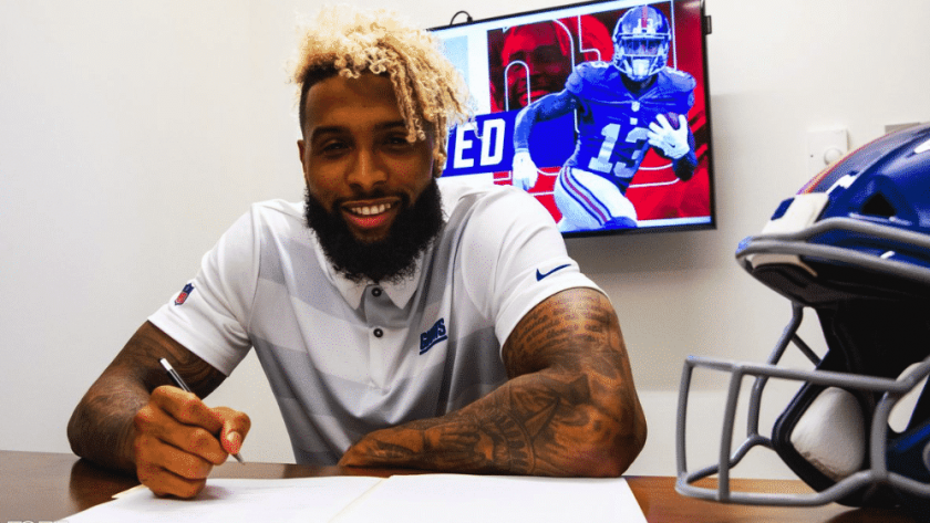 New York Giants WR Odell Beckham Jr. speaks after signing extension