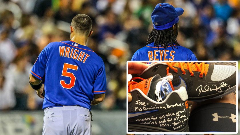 New York Mets captain David Wright gifts heartfelt shoes to Jose Reyes