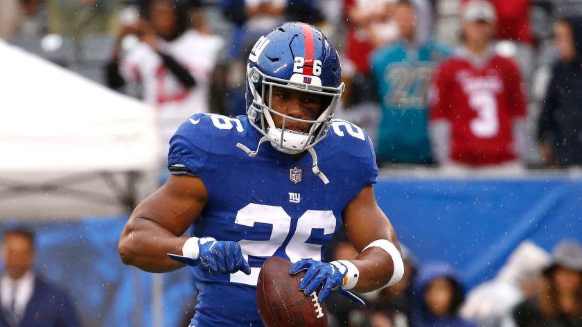 New York Giants RB Saquon Barkley tallies first NFL touchdown (Video)