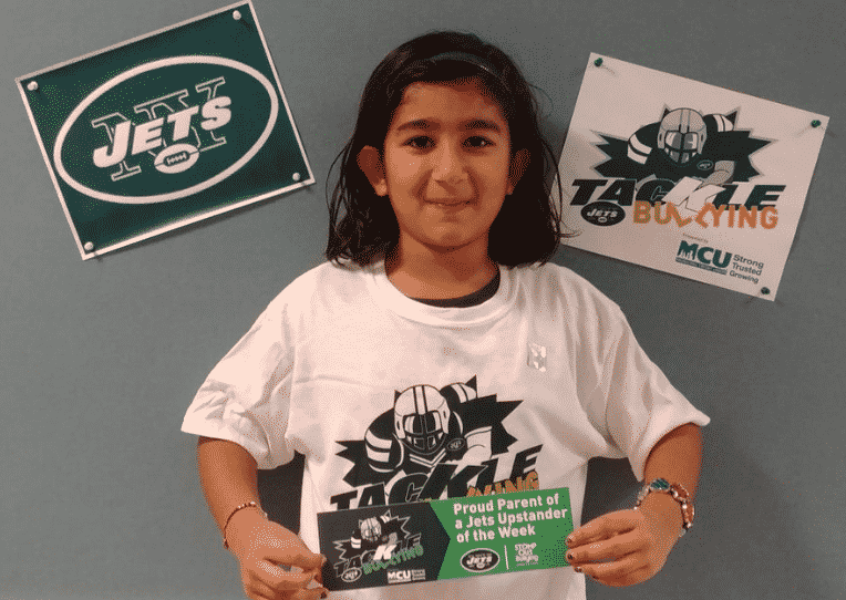 New York Jets STOMP Out Bullying with help of Piscataway 2nd grader