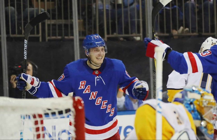 New York Rangers forward Jesper Fast records 100th point (Video)